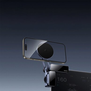 Automobilinis laikiklis Baseus MaxView Magnetic Car Display Mount – pilkas 13