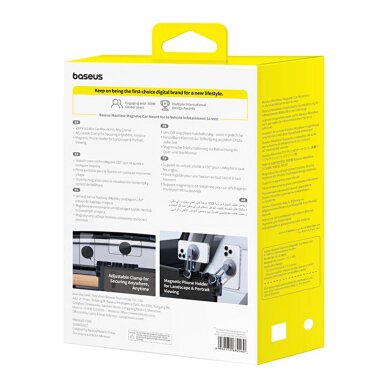 Automobilinis laikiklis Baseus MaxView Magnetic Car Display Mount – pilkas 7