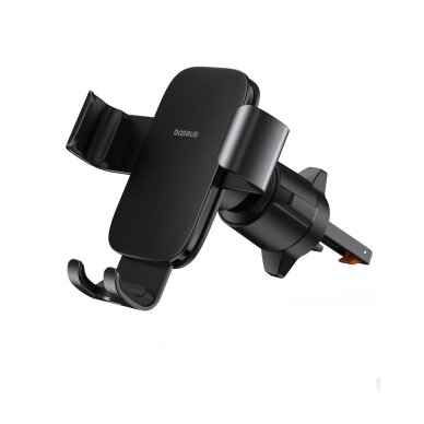 Automobilinis telefono laikiklis Baseus Metal Age 3 Gravity ventiliacijos angai – juodas Automobilinis telefono laikiklis Baseus Metal Age 3 Gravity ventiliacijos angai – juodas