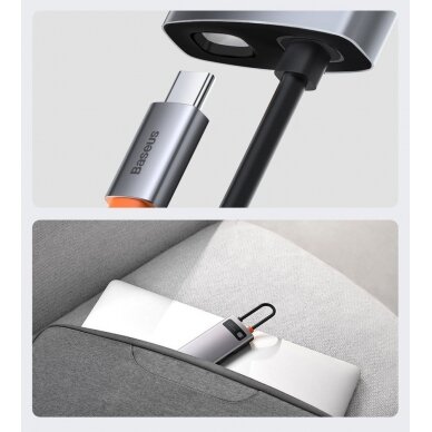 Baseus Metal Gleam Series 5-in-1 Multifunkcinis Šakotuvas HUB USB Type C - USB Type C 100 W / HDMI 4K 30 Hz / 3x USB 3.2 Gen 1 (CAHUB-CX0G) 18