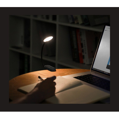 Baseus mini LED Skaitymo Lempa Su Spaustuku Pilka (DGRAD-0G) 15