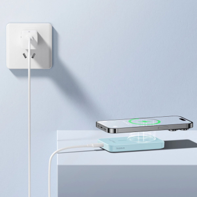 Baseus mini power bank 5000mAh 20W + USB-C Kabelis (20V/3A) - blue 12