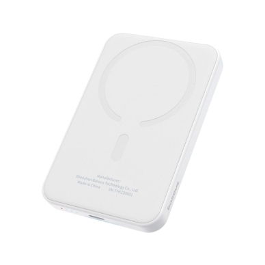Baseus mini Power Bank 5000mAh 20W + USB-C kabelis (20V/3A) – baltas 1