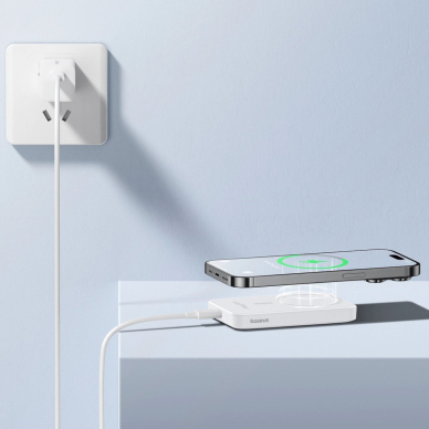 Baseus mini Power Bank 5000mAh 20W + USB-C kabelis (20V/3A) – baltas 13
