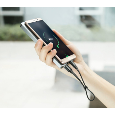 Kabelis Baseus Nimble Flat Portable Usb / Usb-C Cable 2A 0,23M Juodas 7 Kabelis Baseus Nimble Flat Portable Usb / Usb-C Cable 2A 0,23M Juodas 7