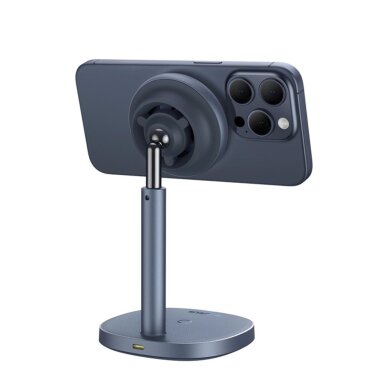 Belaidis įkroviklis Baseus Orbit 2 Pro MagSafe Qi2 20 W 2-in-1 su aušinimu – pilkas 5