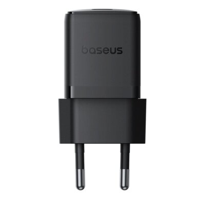 Sieninis įkroviklis Baseus Palm 1C 20 W su Baseus Mini White USB-C 60 W (20 V/3 A) 1 m kabeliu – juodas 1