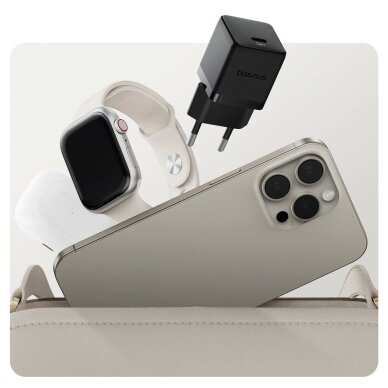 Sieninis įkroviklis Baseus Palm 20 W USB-C – juodas 6