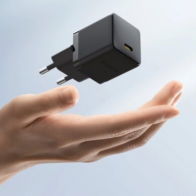 Sieninis įkroviklis Baseus Palm 30 W USB-C – baltas 4 Sieninis įkroviklis Baseus Palm 30 W USB-C – baltas 4