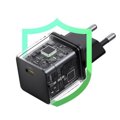 Sieninis įkroviklis Baseus Palm 30 W USB-C – baltas 9 Sieninis įkroviklis Baseus Palm 30 W USB-C – baltas 9