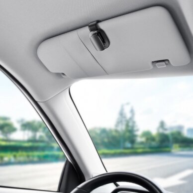 Baseus Platinum Vehicle Eyewear Clip Clamping Type Sidabrinis (Acyjn-B0S) 14 Baseus Platinum Vehicle Eyewear Clip Clamping Type Sidabrinis (Acyjn-B0S) 14