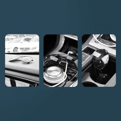 Baseus Platinum Vehicle Eyewear Clip Clamping Type Sidabrinis (Acyjn-B0S) 7 Baseus Platinum Vehicle Eyewear Clip Clamping Type Sidabrinis (Acyjn-B0S) 7