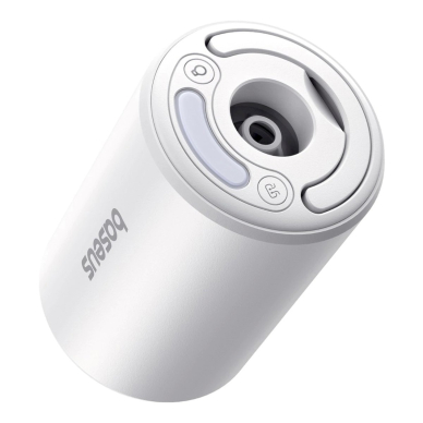 Baseus PocketGo Pro turistinė pompa su oro išleidimo funkcija ir LED žibintuvėliu – baltas 2