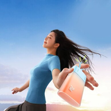 Išorinė baterija Baseus Popsicle 5200 mAh 20 W su integruotu Lightning kabeliu (+ baltas Baseus Simple USB-C – USB-C 60 W 20 V/3 A 30 cm kabelis) – mėlyna / oranžinė 8