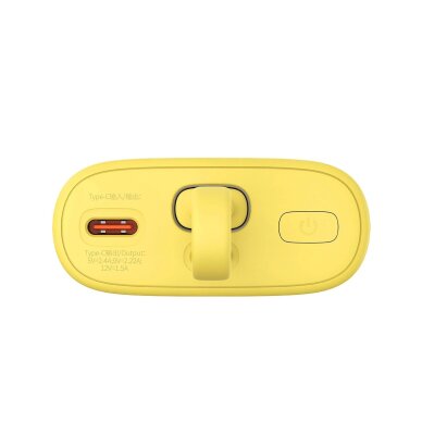 Išorinė baterija Baseus Popsicle 5200 mAh 20 W su integruotu Lightning kabeliu (+ baltas Baseus Simple USB-C – USB-C 60 W 20 V/3 A 30 cm kabelis) – geltona / rožinė 4 Išorinė baterija Baseus Popsicle 5200 mAh 20 W su integruotu Lightning kabeliu (+ baltas Baseus Simple USB-C – USB-C 60 W 20 V/3 A 30 cm kabelis) – geltona / rožinė 4