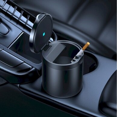 Baseus Premium 2 Series car ashtray - Juodas 8 Baseus Premium 2 Series car ashtray - Juodas 8