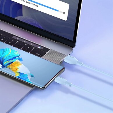 Krovimo kabelis Baseus Pudding 100 W USB-A – USB-C 2 m – mėlynas 7