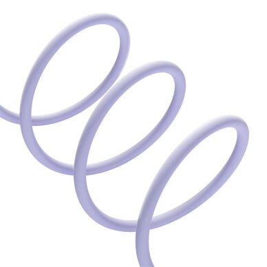 Krovimo kabelis Baseus Pudding 100 W USB-C – USB-C 2 m – violetinis 5