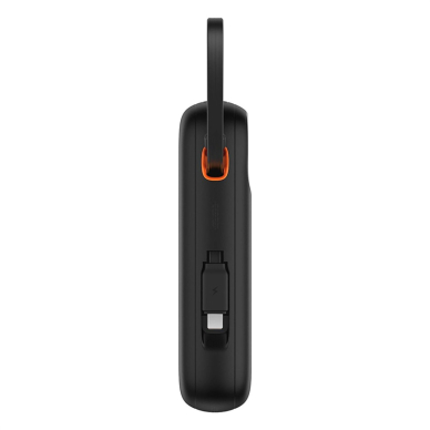 Baseus QPow 2 30W 10000mAh Power Bank su integruotu USB-C kabeliu – juodas 2