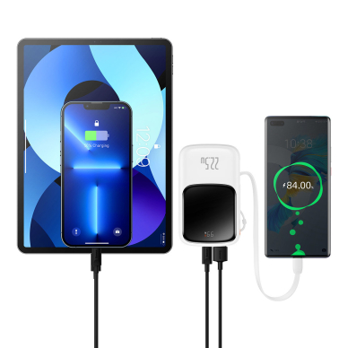 Baseus Qpow powerbank 10000mAh built-in USB Type-C cable 22.5W Quick Charge SCP AFC FCP Baltas (PPQD020102) 11 Baseus Qpow powerbank 10000mAh built-in USB Type-C cable 22.5W Quick Charge SCP AFC FCP Baltas (PPQD020102) 11