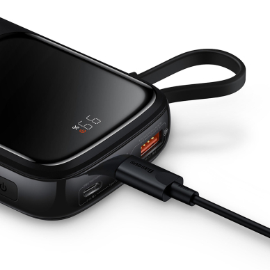 Baseus Qpow powerbank 10000mAh built-in USB Type-C cable 22.5W Quick Charge SCP AFC FCP Baltas (PPQD020102) 18 Baseus Qpow powerbank 10000mAh built-in USB Type-C cable 22.5W Quick Charge SCP AFC FCP Baltas (PPQD020102) 18