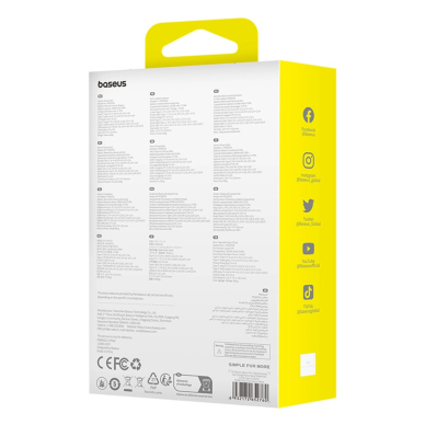 Baseus Qpow Pro+ 20000mAh 22.5W Power Bank su integruotu USB-C kabeliu, su ekranu – baltas 7