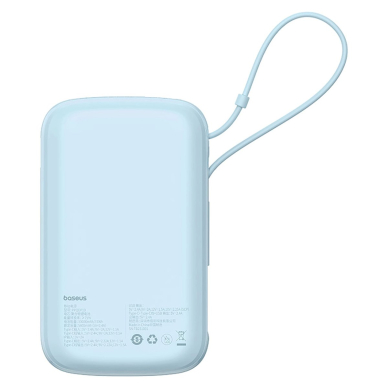 Baseus Qpow Pro+ 22.5W 10000mAh USB-C Power Bank – mėlynas 1