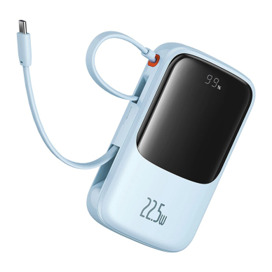 Baseus Qpow Pro+ 22.5W 10000mAh USB-C Power Bank – mėlynas 4