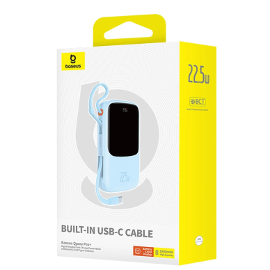 Baseus Qpow Pro+ 22.5W 10000mAh USB-C Power Bank – mėlynas 6