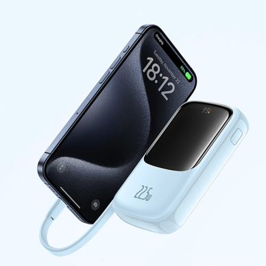 Baseus Qpow Pro+ 22.5W 10000mAh USB-C Power Bank – mėlynas 8