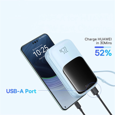 Baseus Qpow Pro+ 22.5W 10000mAh USB-C Power Bank – mėlynas 9