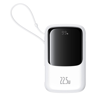 Baseus Qpow Pro+ Power Bank 22.5W 10000mAh USB-C – baltas Baseus Qpow Pro+ Power Bank 22.5W 10000mAh USB-C – baltas