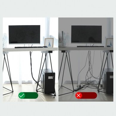 Baseus Rainbow Circle Velcro Straps Juosta Skirta Kabelių Tvarkai Palaikyti 3M Juodas (Acmgt-F01) UGLX912 9 Baseus Rainbow Circle Velcro Straps Juosta Skirta Kabelių Tvarkai Palaikyti 3M Juodas (Acmgt-F01) UGLX912 9