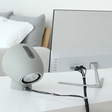 Baseus Rainbow Circle Velcro Straps To Organizing Cables 3M Gray (Acmgt-F0G)  4 Baseus Rainbow Circle Velcro Straps To Organizing Cables 3M Gray (Acmgt-F0G)  4