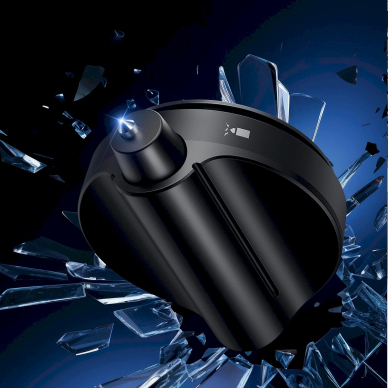 Baseus SafeRide Series rearview mirrorsafety hammer - Juodas 9 Baseus SafeRide Series rearview mirrorsafety hammer - Juodas 9