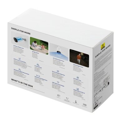 Lauko kamera Baseus Security B1 2K – balta 5