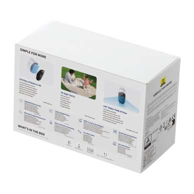 Lauko kamera Baseus Security N1 2K – balta 3