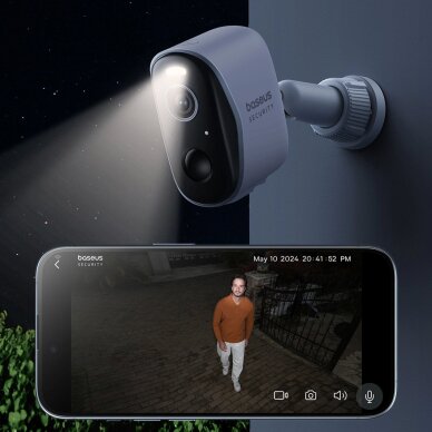 Lauko kamera Baseus Security N1 Plus 2K – balta 8