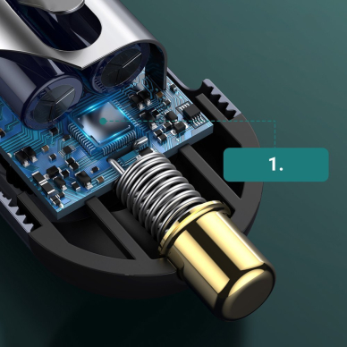 Automobilinis Įkroviklis Baseus Share Together 2x USB / 2x USB Type C 120W PPS Quick Charge Power Delivery Pilkas (CCBT-A0G) 12 Automobilinis Įkroviklis Baseus Share Together 2x USB / 2x USB Type C 120W PPS Quick Charge Power Delivery Pilkas (CCBT-A0G) 12
