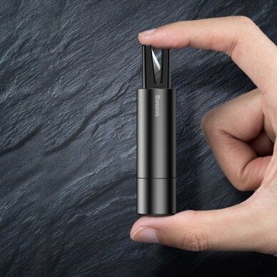 Baseus Sharp Tool Safety Hammer (Window-Breaking+Safety Belt Cutting) Dark Gray (Crsfh-0G) 14 Baseus Sharp Tool Safety Hammer (Window-Breaking+Safety Belt Cutting) Dark Gray (Crsfh-0G) 14