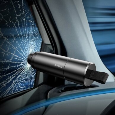 Baseus Sharp Tool Safety Hammer (Window-Breaking+Safety Belt Cutting) Dark Gray (Crsfh-0G) 7 Baseus Sharp Tool Safety Hammer (Window-Breaking+Safety Belt Cutting) Dark Gray (Crsfh-0G) 7