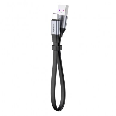 Kabelis Baseus Simple Hw Quick Charge Charging Data Cable Usb skirta Type-C 5A 40W 23Cm pilkas 2 Kabelis Baseus Simple Hw Quick Charge Charging Data Cable Usb skirta Type-C 5A 40W 23Cm pilkas 2
