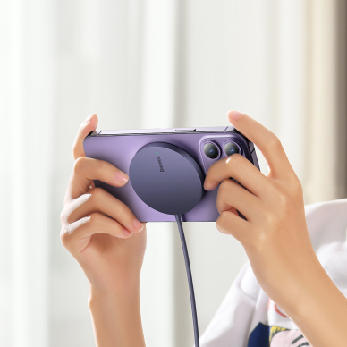 Baseus Simple Mini3 magnetic charger MagSafe Qi 15W purple 10 Baseus Simple Mini3 magnetic charger MagSafe Qi 15W purple 10