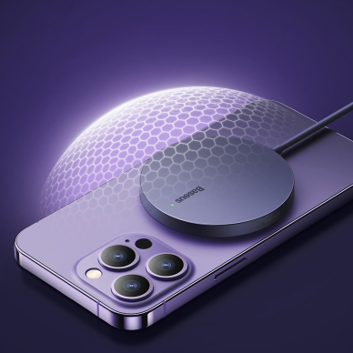 Baseus Simple Mini3 magnetic charger MagSafe Qi 15W purple 19 Baseus Simple Mini3 magnetic charger MagSafe Qi 15W purple 19