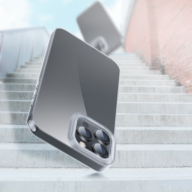 Dėklas Baseus Simple Series iPhone 13 Pro Max permatomas (ARAJ000202) 13 Dėklas Baseus Simple Series iPhone 13 Pro Max permatomas (ARAJ000202) 13