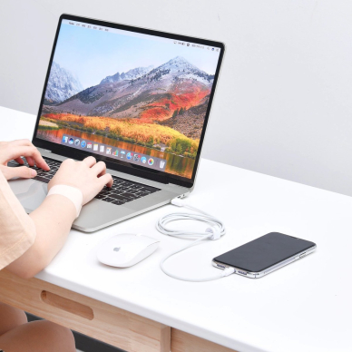 Baseus Simple Wisdom Lightning / USB-C kabelis 20W 1.5 m, 2 vnt. – baltas 13