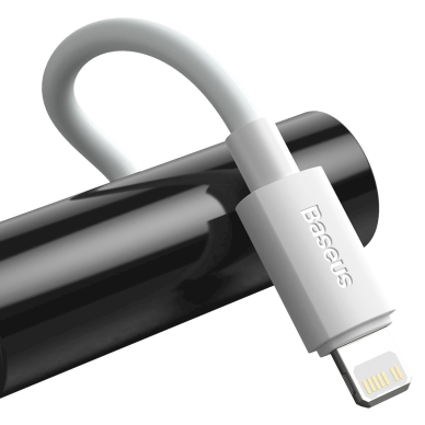 Baseus Simple Wisdom Lightning / USB-C kabelis 20W 1.5 m, 2 vnt. – baltas 6