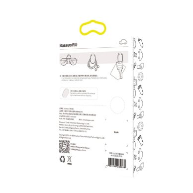 Baseus Small Shell kabliukai skirti automobiliui, namams, garažui, 4 vnt. – juodi 7