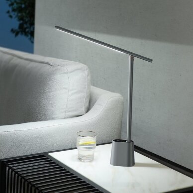 Baseus Smart Eye Pakraunama Sulankstoma Skaitymo Lempa LED Statoma Ant Stalo (Smart Light) Pilka (DGZG-0G) 10