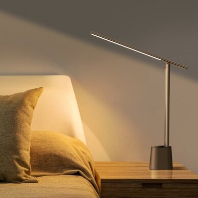 Baseus Smart Eye Pakraunama Sulankstoma Skaitymo Lempa LED Statoma Ant Stalo (Smart Light) Pilka (DGZG-0G) 8